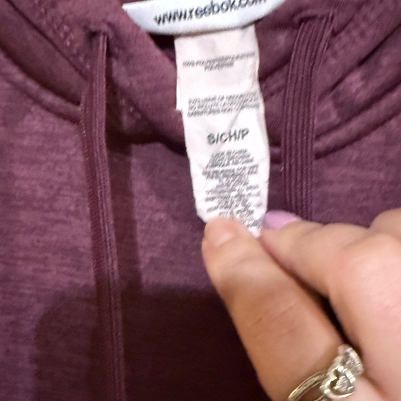 Reebok Purple Pullover Hoodie Sweatshirt - Picture 4 of 6